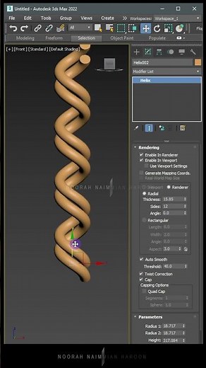 How to make a rope in 3ds max