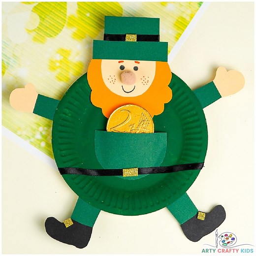 6.4K views · 85 reactions | Paper Plate Leprechaun Craft https://www.artycraftykids.com/craft/paper-plate-leprechaun-craft-for-st-patricks-day/ | Arty Crafty Kids | Facebook