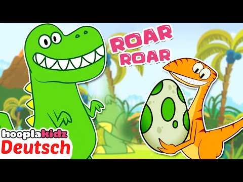 The Dinosaur Song 🦖 | Nursery Rhymes and Children's Songs | HooplaKidz German