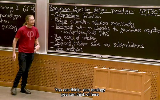 MIT课程 | 动态规划，第 1 部分：SRTBOT、Fib、DAG、Bowling （1080p双语）