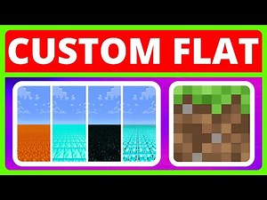How To Create Custom Superflat Worlds In Minecraft Bedrock | Minecraft Custom Superflat Worlds