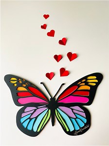 Monarch Butterfly SVG File: 3D Layered DIY Nursery Decor (digital File) - Etsy