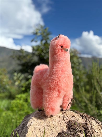 Giant Alpaca Llama Plush Toy | 21" Fluffy Handmade Toy With Tassels - Etsy