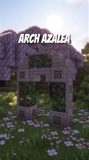 A BEAUTIFUL AZALEA ARCHWAY IN MINECRAFT 🌿✨ #minecraft