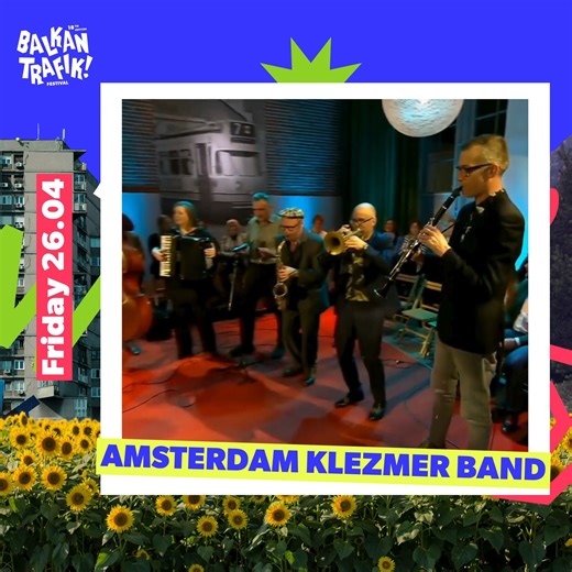 Mix a dose of klezmer with a pinch of jazz, add a shot of Balkan and a smidgen of Gypsy, et voilà, you’ve got the recipe for Amsterdam Klezmer Band! They will bring their vibrant energy and traditional melodies and present their new album! Don’t miss them live at Balkan Trafik! 👉 https://www.balkantrafik.com/get-your-ticket | Balkan Trafik Festival