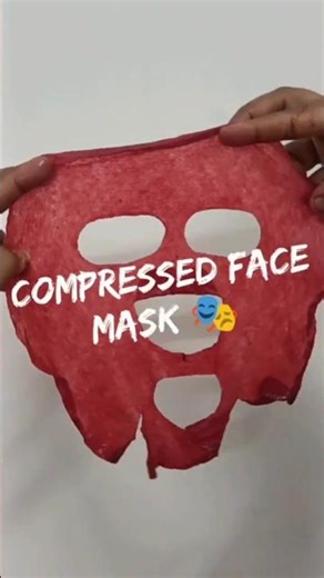 Compressed face mask 🎭 #glossy_andgo#glossy_gotips #skincaretip #compressedmask #skincareroutine