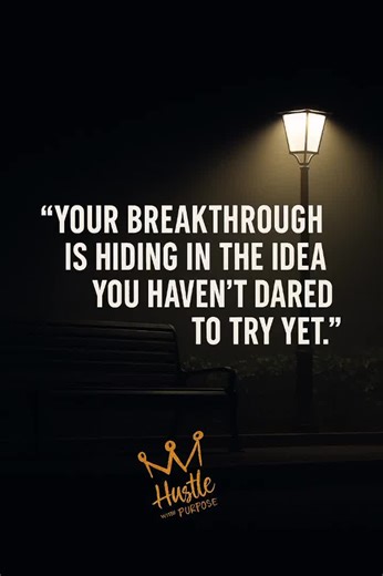 “Stop waiting for applause. Start moving on the vision. The breakthrough don’t care who believed in you first.”