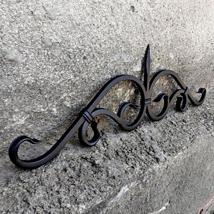 Handmade Wrought Iron Wall Decor: Black Metal Ornament - Etsy