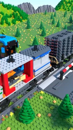 LEGO Train Bridge Crash - Epic Ride Fail #shorts