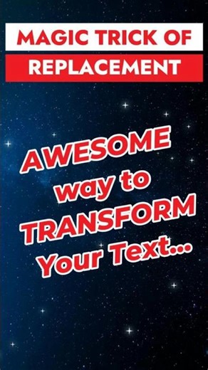 Replace Multiple Patterns in Text with REDUCE! #shorts