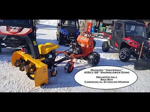 Massimo Universal 60inch Snowblower Demo