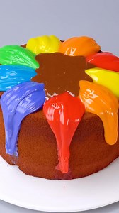DIY Rainbow Chocolate Cake | Tiny Cakes