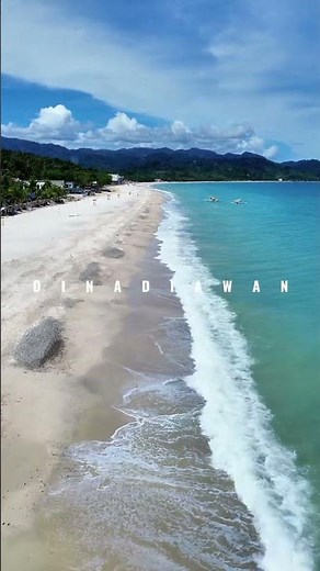 The Mesmerizing White Sand Beach of Dinadiawan, Aurora! #travel #shorts #philippines