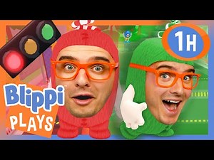 Blippi Plays Red Light Green Light on Obby Bods | BEST OF BLIPPI PLAYS ROBLOX | Video Games for Kids