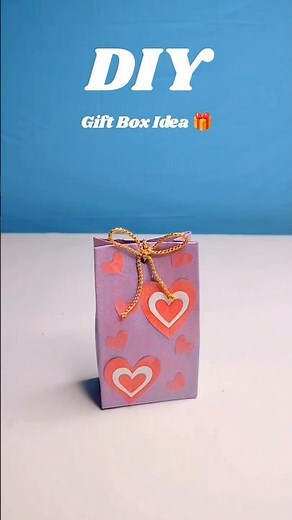 Beautiful Handmade Gift Box Tutorial 💖 | Easy Paper Gift Box for Birthday & Surprise Gifts