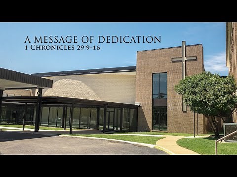 A Message of Dedication