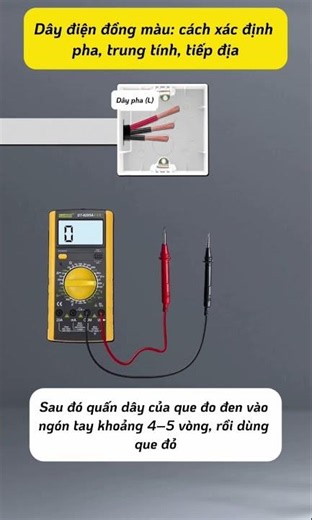 Dây điện đồng màu - làm thế nào để xác định dây pha, trung tính, tiếp địa #electrical #electronic