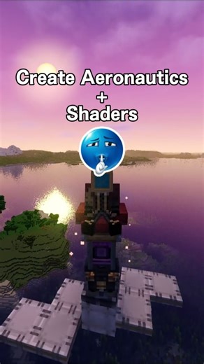 This vibe in Minecraft | Create Aeronautics with Shaders