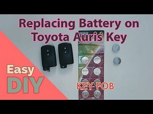 Changing Battery on Toyota Auris Key FOB