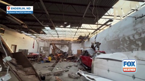 Watch: Extensive damage found in Enderlin, North Dakota, after deadly tornado
