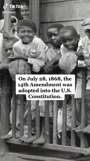 The 14th Amendment was adopted on July 28, 1868. #USHistory #Constitution