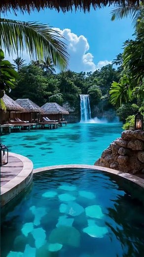 Ultimate Luxury Resort Tour: Private Infinity Pool & Waterfall Views! 🌴✨