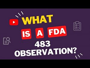 What is a FDA 483 Observation? l FDA Form 483 l FDA Enforcement Action l The Learning Reservoir