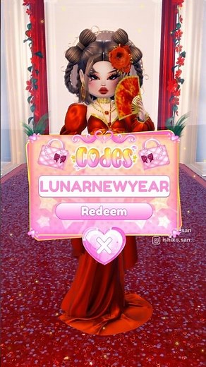🚨NEW CODE ITEM coming this Saturday in Dress to Impress Lunar New Year Update!!❤️