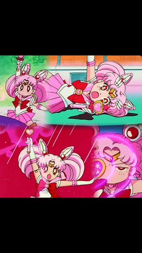 𝓢𝓮𝓷𝓼𝓱𝓲 💫🦋 on Instagram: "Pink Sugar Heart Funny Attacks 😂 Sailor Chibi Moon (90s) #sailorchibimoon #chibiusa #sailormoon #sailormoon90s"