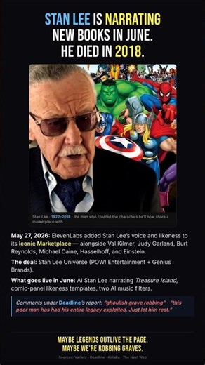 Stan Lee Alive Through AI