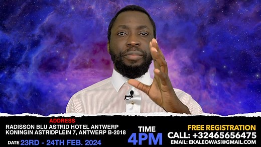 BELGIUM PROPHETIC SERVICE WITH PROPHET OROCK HENRY BETANG. FROM THE 23RD - 24TH FEB. 2024. _________________REGISTRATION IS FREE. Event Registration Form!Thank you for your interest in joining us for the Prophet Orock Betang prophetic conference at Koningin Astridplein 7, 2018 Antwerp, Belgium , coordinated by Prophet Owasi Ekale. We're excited to have you be a part of this special occasion! God bless all! Please note that this form only admits 1 person. If this message was used to register for 