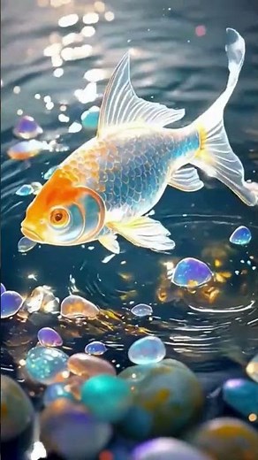 Magical Golden Fish | Beautiful Underwater Fantasy Scene