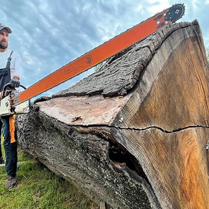 908K views · 6.9K reactions | Cutting an Oak Log using Stihl MS 880 Chainsaw Partner: youtube.com/BelkoWood | DIY & Crafts | Facebook