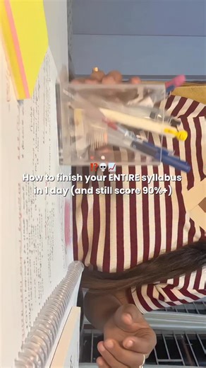 banasmita۶ৎ | How to finish your ENTIRE syllabus in 1 day (and still score 90%+) Backbenchers have been hiding this 👇🔥 If you’re reading this 1 day... | Instagram