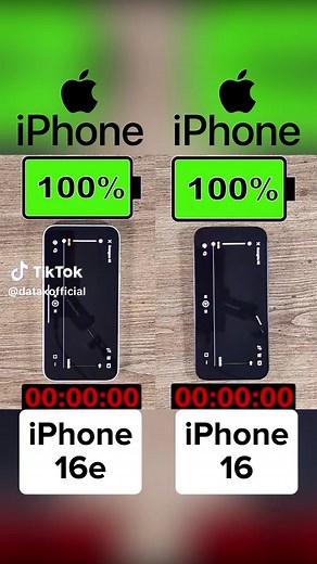 iPhone 16e vs. iPhone 16 Battery Test Results