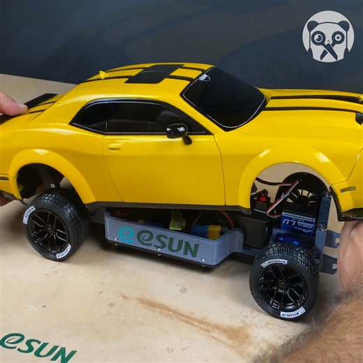 Making a printed 3D Dodge Challenger rc car | Crafty Panda
