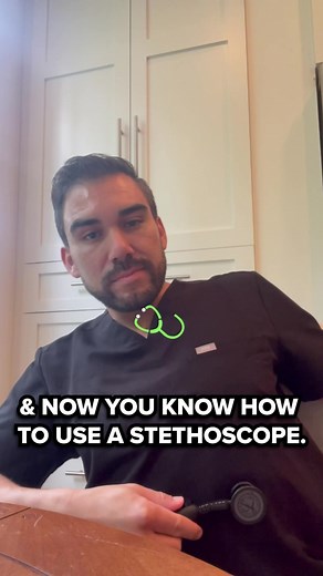 Quick tips on how to use a stethoscope! 🩺 #stethoscope #nursingskills #nursingstudent #nursingskill #nursingschool