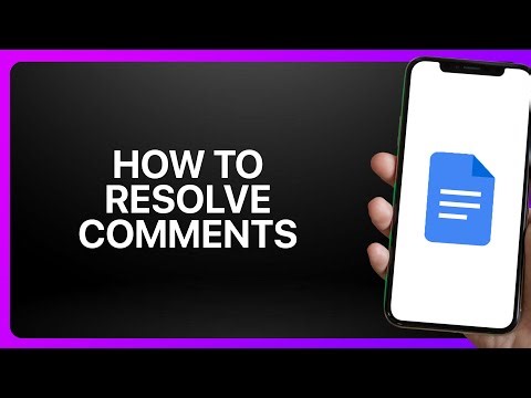 How To Resolve Comments In Google Docs 2025! Tutorial