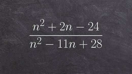 Learning to simplify a rational expression