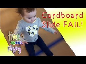 FAIL: DIY Cardboard Slide | Family Fun at Home