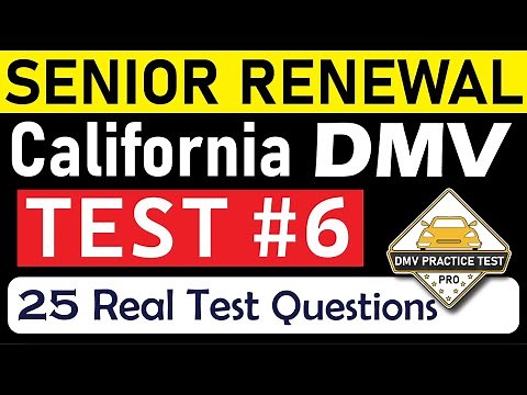CALIFORNIA DMV WRITTEN TEST 2024 | DMV Senior Written Test | California DMV Permit Test for Seniors
