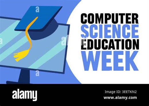 Computer Science Education Week for better computer education for all children Stock Video Footage - Alamy