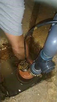 Pompe vide cave, installation clapet anti retour pvc pression
