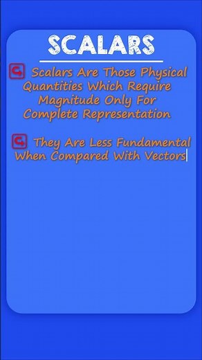 Scalar quantities in 9th grade science #physics #revision #shorts