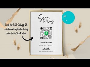 CashApp QR Code Sign created using Canva