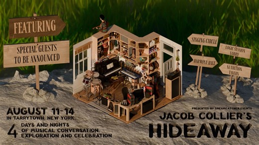 We are VERY excited to announce Jacob Collier's Hideaway! Join Jacob and our incredible special guests for 4 days & nights of musical conversation, exploration & celebration! Register now: https://jacobcolliershideaway.com | Dreamcatcher Events