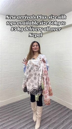 Shop Plus Size Silk Tops Online in Nepal