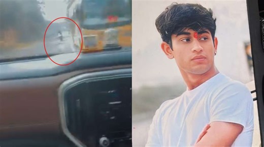 Video filmed inside SUV shows the moment juvenile crashed into vehicles, killing Delhi biker