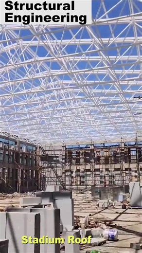 Sports Hall Building Prefabricated Steel Stadium Modern Design Large Span Space Frame