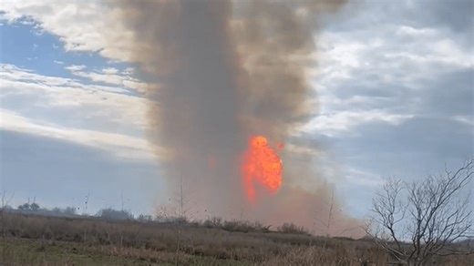 BREAKING: Natural gas pipeline explodes and burns in Cameron Parish